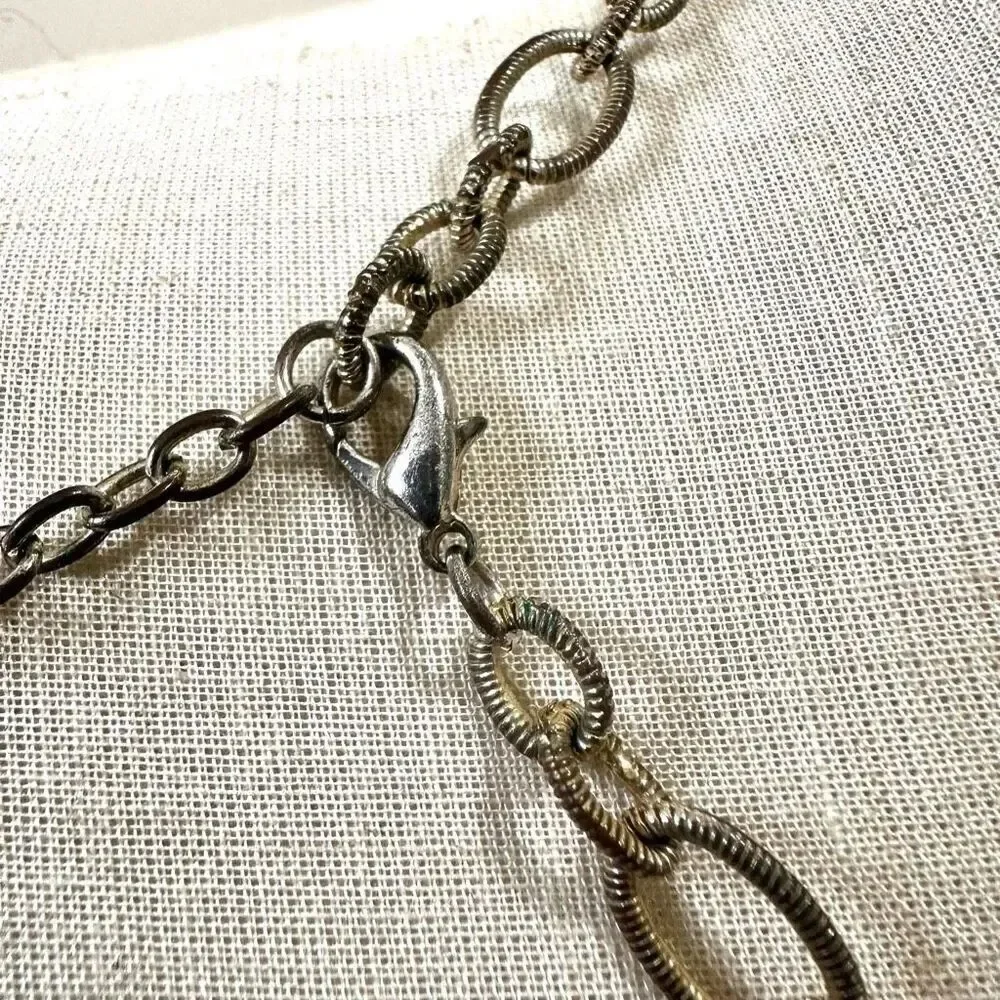 Vintage rhinestone pendant necklace